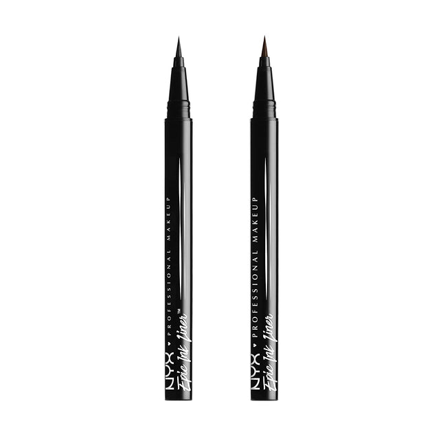 Epic Ink Liner, Waterproof Liquid Eyeliner - Black (Pack of 2), Vegan Formula - STYIEN