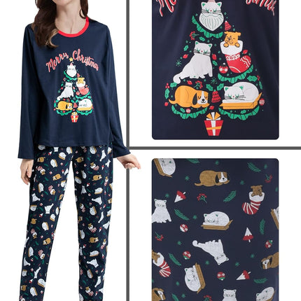Festive Family Matching Christmas Pajama Set - Soft & Cozy - STYIEN