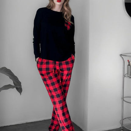 Womens Pajamas Set Short Sleeve Cute Printed Tops and Pants 2 Piece PJ Sets Joggers Loungewear Sleepwear with Pockets