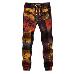 2025 New Fashion Summer Spring Autumn Men Floral Print Joggers Male Casual Summer Pants Mens Sweatpants Linen Pants Men Trouser - STYIEN