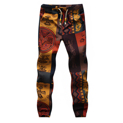 2025 New Fashion Summer Spring Autumn Men Floral Print Joggers Male Casual Summer Pants Mens Sweatpants Linen Pants Men Trouser - STYIEN