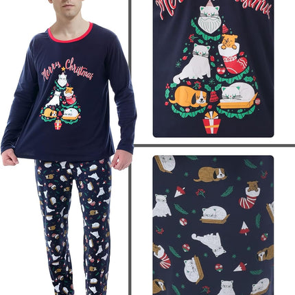 Festive Family Matching Christmas Pajama Set - Soft & Cozy - STYIEN