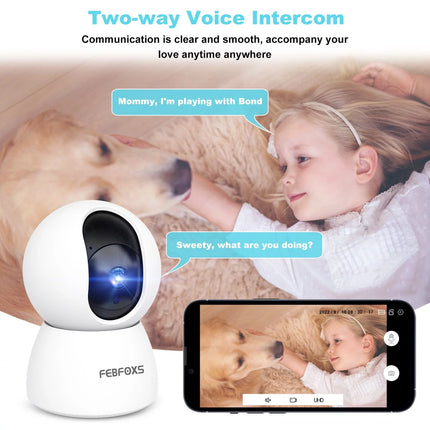 2K Baby Monitor Indoor Security Camera for Home Security - STYIEN