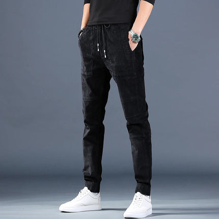 Mens Autumn Corduroy Pants Fashionable Casual Joggers Trousers For Everyday Wardrobe Comfort - STYIEN