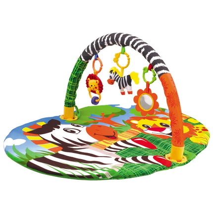 Multifunctional Fitness Frame Round Play Crawling Mat 0-12 Months Baby Puzzle Game Blanket Fun Sounding Pendant Gift For Kid - STYIEN