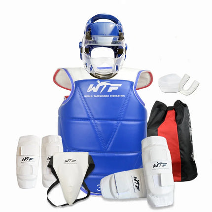 Taekwondo Competition Protective Suit For Adults Children Taekwondo Kit Guard Shin Guard Gear Set Combined Sports Protector Kids - STYIEN