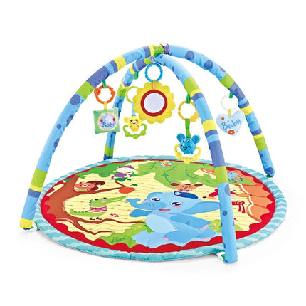 Multifunctional Fitness Frame Round Play Crawling Mat 0-12 Months Baby Puzzle Game Blanket Fun Sounding Pendant Gift For Kid - STYIEN