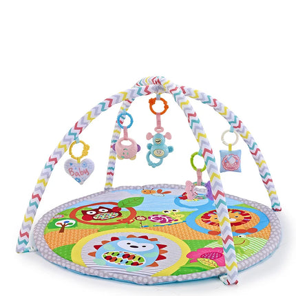 Multifunctional Fitness Frame Round Play Crawling Mat 0-12 Months Baby Puzzle Game Blanket Fun Sounding Pendant Gift For Kid - STYIEN
