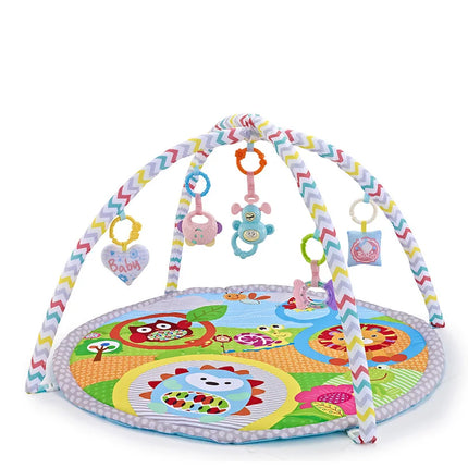 Multifunctional Fitness Frame Round Play Crawling Mat 0-12 Months Baby Puzzle Game Blanket Fun Sounding Pendant Gift For Kid - STYIEN