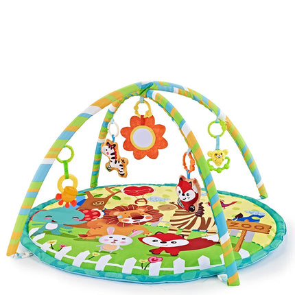 Multifunctional Fitness Frame Round Play Crawling Mat 0-12 Months Baby Puzzle Game Blanket Fun Sounding Pendant Gift For Kid - STYIEN