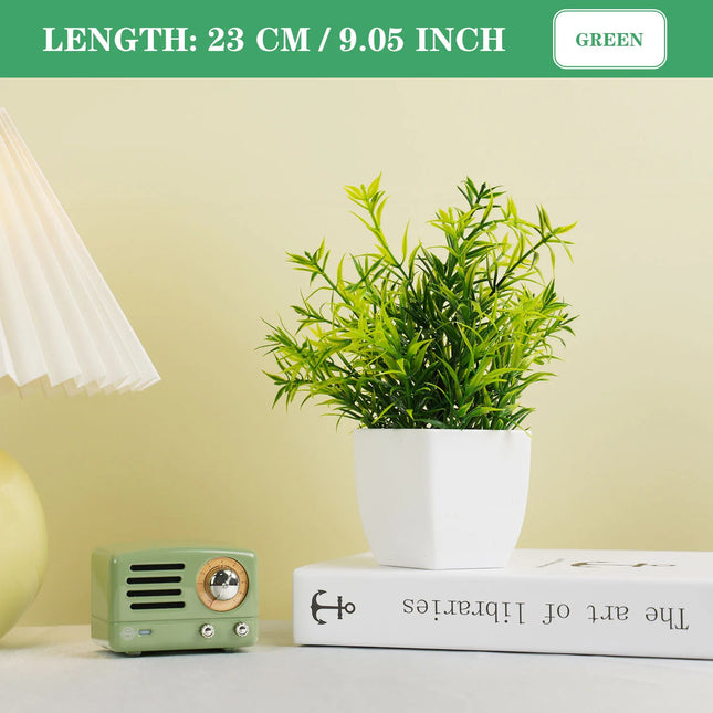 Artificial Green Bonsai Fake Plant Eucalyptus Flower Potted Plant for Outdoor Indoor Home Garden Bedroom Decor - STYIEN