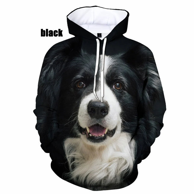 Men Women Funny Border Collie Dogs 3d Print Hoodies Border - STYIEN