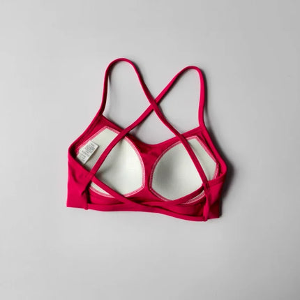 Women's Yoga Lingerie Crossed Beautiful Back Sexy Crop Top Big Breasts Shock-proof Pulling Fitness Fitness Sports Bra Vest Cloth - STYIEN