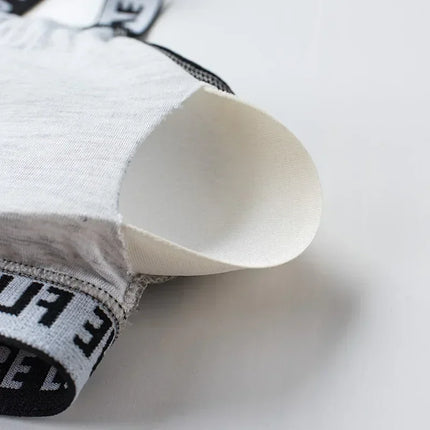 Women's Sports Bra Push Up Fitness Bra Yoga Bra Sport Underwear Running Gym Fitness Tops Black White Letters Seamless Underwear - STYIEN