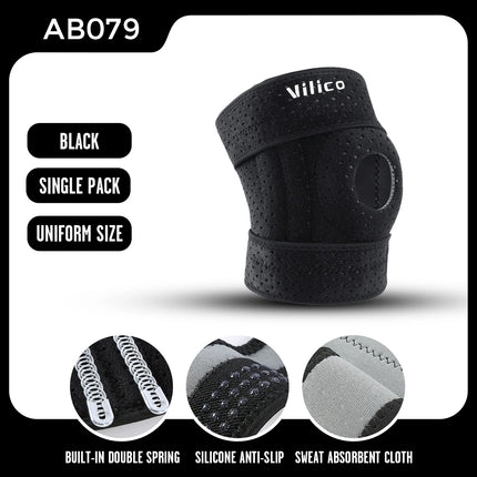 1PC Sports Kneepad Men Women Pressurized Elastic Knee Pads Arthritis Joints Protector Fitness Gear Volleyball Brace Protector - STYIEN