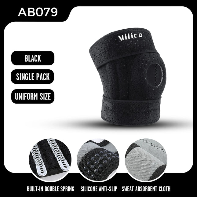 1PC Sports Kneepad Men Women Pressurized Elastic Knee Pads Arthritis Joints Protector Fitness Gear Volleyball Brace Protector - STYIEN