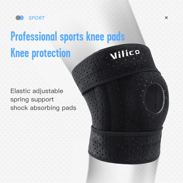 1PC Sports Kneepad Men Women Pressurized Elastic Knee Pads Arthritis Joints Protector Fitness Gear Volleyball Brace Protector - STYIEN
