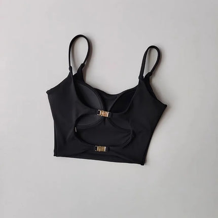 Women's Yoga Fitness Bra, 2025 New Integrated Back Strap Sports Fitness Vest Yoga Underwear - STYIEN