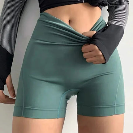 High Waist Sport Shorts Abdominal Contraction Shaping Fitness Yoga Short Cycling Shorts Safety PantsGym Legging Fitness - STYIEN
