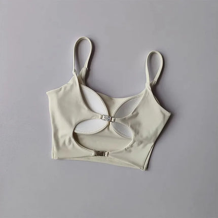 Women's Yoga Fitness Bra, 2025 New Integrated Back Strap Sports Fitness Vest Yoga Underwear - STYIEN