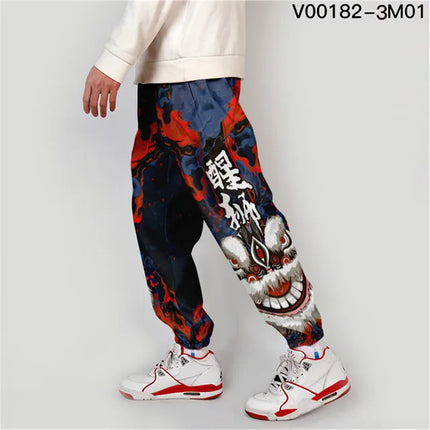 3D Chinese Style Good And Evil Sweatpants Unisex Fitness Joggers Anime Trousers High Street Casual Pants Sweatpants - STYIEN