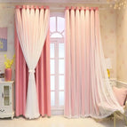 1Pc W150 X H200cm / Pink / Hook