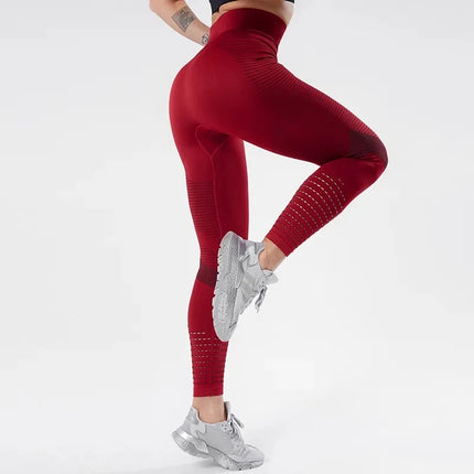 Women Fitness Leggings High Waist Seamless Leggings Sportswear Breathable Feamle Workout Legging - STYIEN