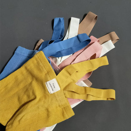 Baby Suspender Shorts INS High Waist Suspender Shorts Spanish Baby Big Ass Leggings Tight Suspenders - STYIEN