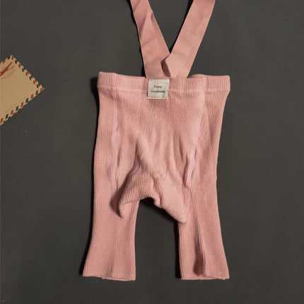 Baby Suspender Shorts INS High Waist Suspender Shorts Spanish Baby Big Ass Leggings Tight Suspenders - STYIEN