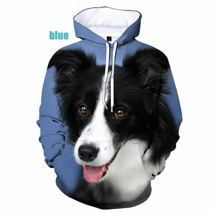 Men Women Funny Border Collie Dogs 3d Print Hoodies Border - STYIEN