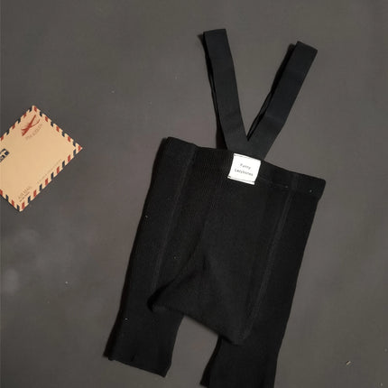 Baby Suspender Shorts INS High Waist Suspender Shorts Spanish Baby Big Ass Leggings Tight Suspenders - STYIEN