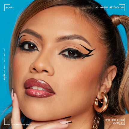 Epic Ink Liner, Waterproof Liquid Eyeliner - Black (Pack of 2), Vegan Formula - STYIEN