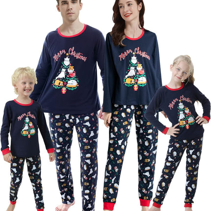 Festive Family Matching Christmas Pajama Set - Soft & Cozy - STYIEN