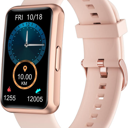 Fitness Tracker No Bluetooth No APP No Phone Needed, Fitness Watch for Men Women Parents IP68 Waterproof with Full Touch Screen Steps Calories Counter Sleep Tracker Alarm Clocks (Purple)