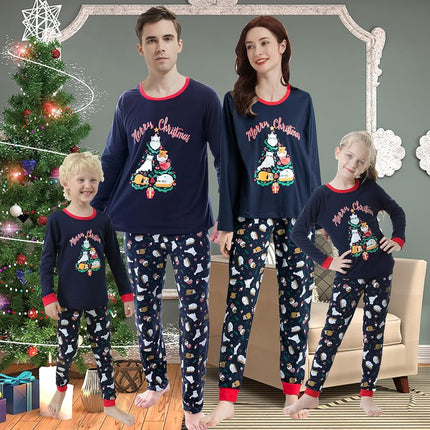 Festive Family Matching Christmas Pajama Set - Soft & Cozy - STYIEN