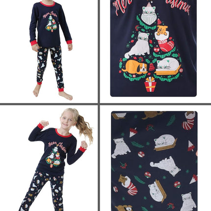 Festive Family Matching Christmas Pajama Set - Soft & Cozy - STYIEN