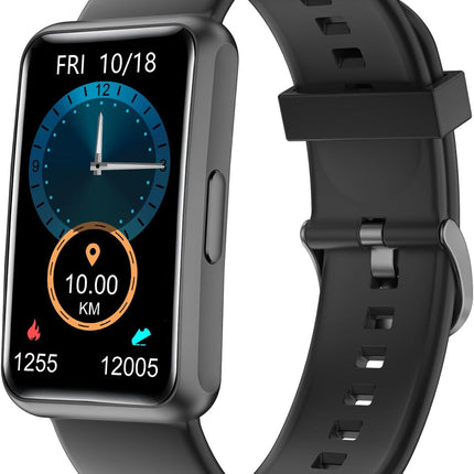 Fitness Tracker No Bluetooth No APP No Phone Needed, Fitness Watch for Men Women Parents IP68 Waterproof with Full Touch Screen Steps Calories Counter Sleep Tracker Alarm Clocks (Purple)